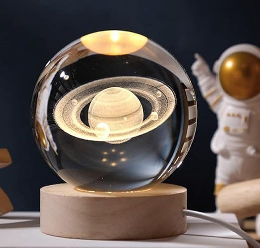 3D Galaxy Crystal Ball LED Night Lamp