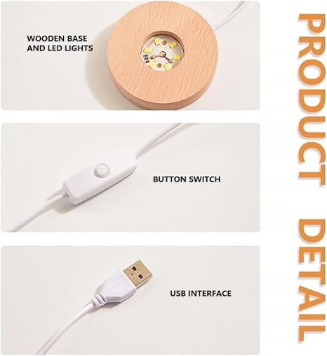 3D Galaxy Crystal Ball LED Night Lamp