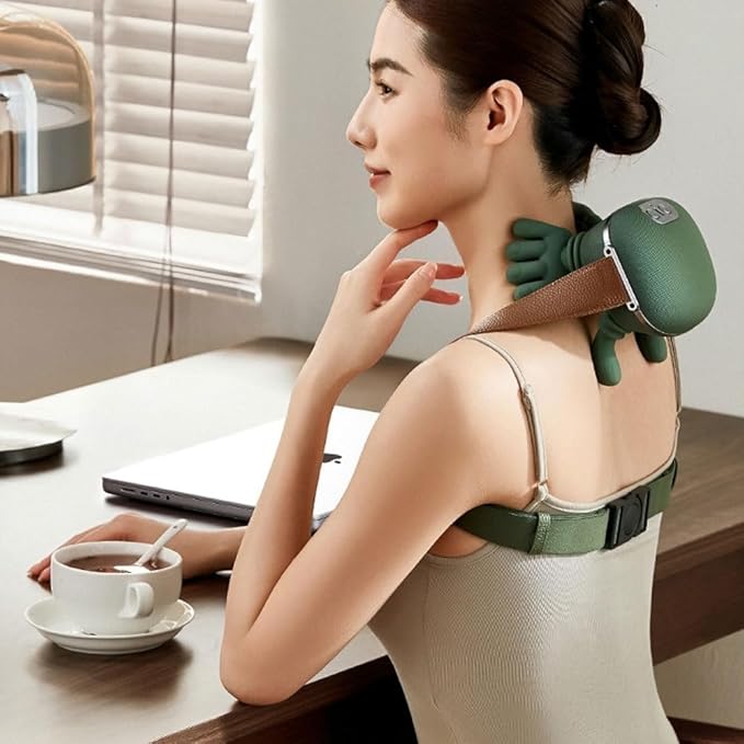 Wireless Smart Neck & Shoulder Massager – Portable Electric Deep Tissue Muscle Relaxer