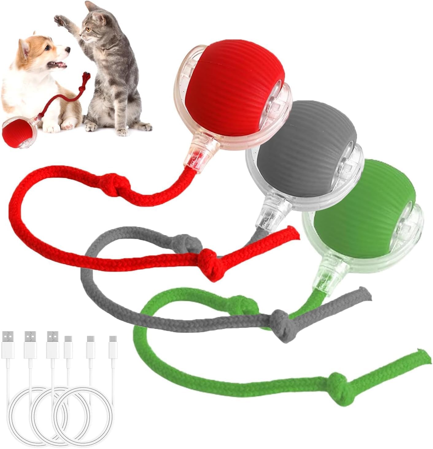 Cat's & Dog's Interactive Smart Rolling Ball Toy