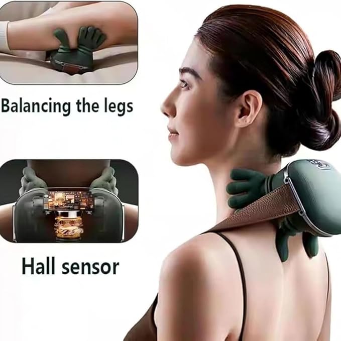 Wireless Smart Neck & Shoulder Massager – Portable Electric Deep Tissue Muscle Relaxer
