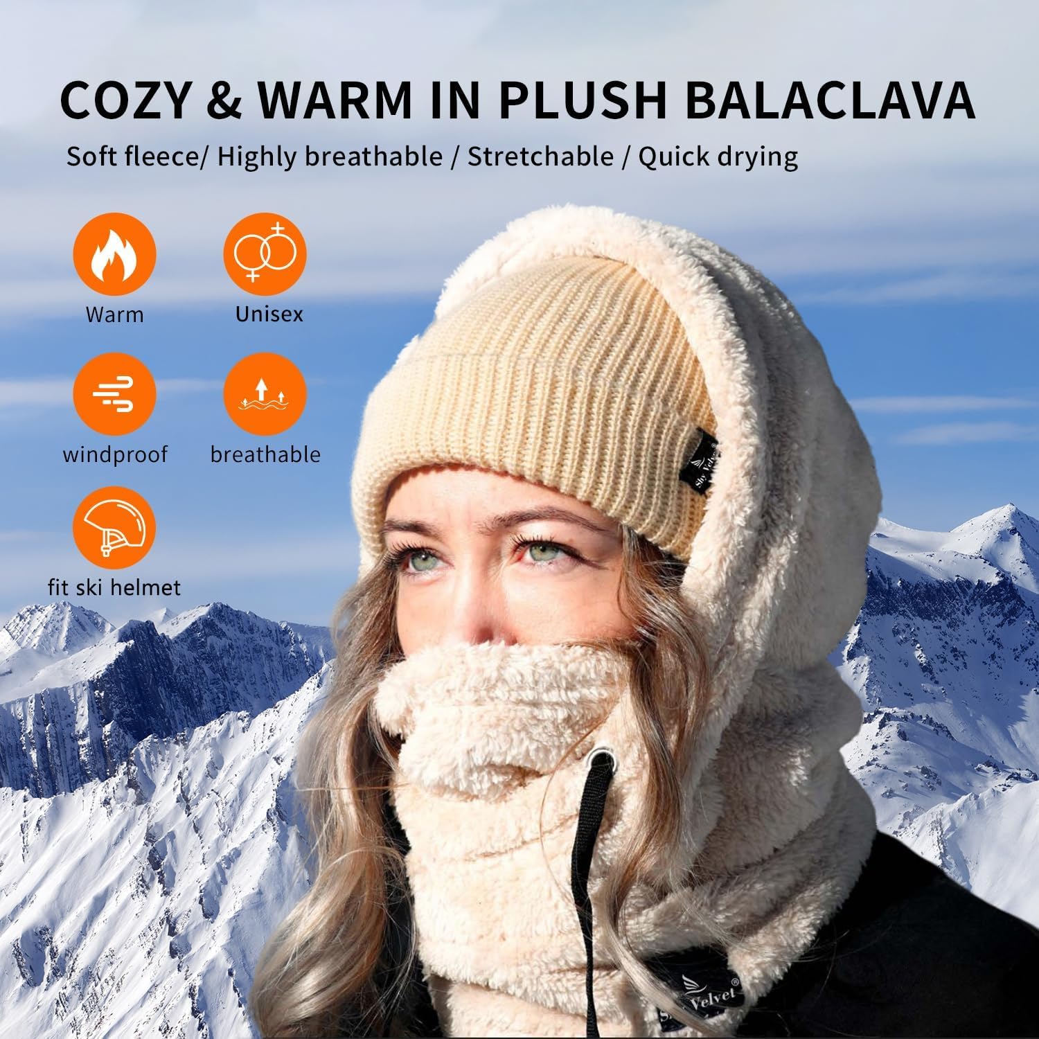 SherpaHood™ 4-in-1 Cozy Woolen Thermal Balaclava Hood Mask