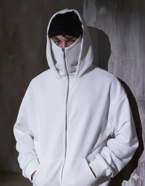 Balaclava Zip Hoodie – Modern Utility Streetwear