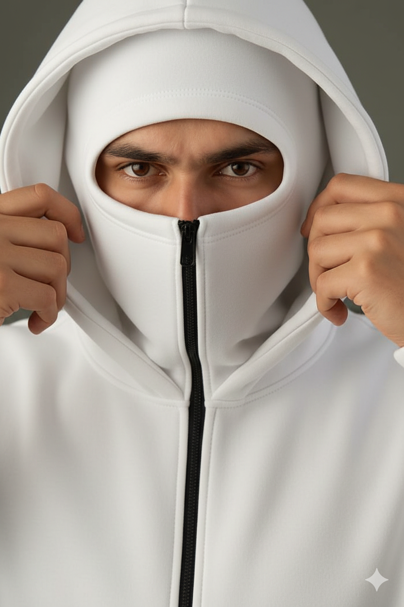 Balaclava Zip Hoodie – Modern Utility Streetwear
